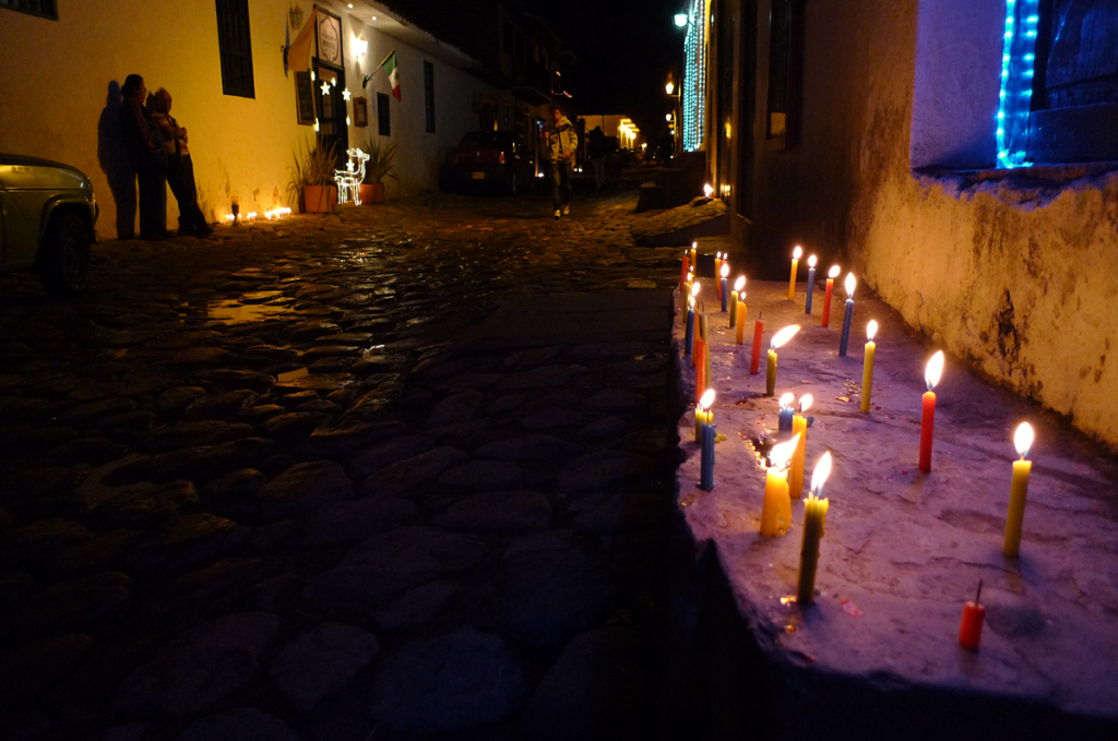 Noche de las Velitas en Villa de Leyva