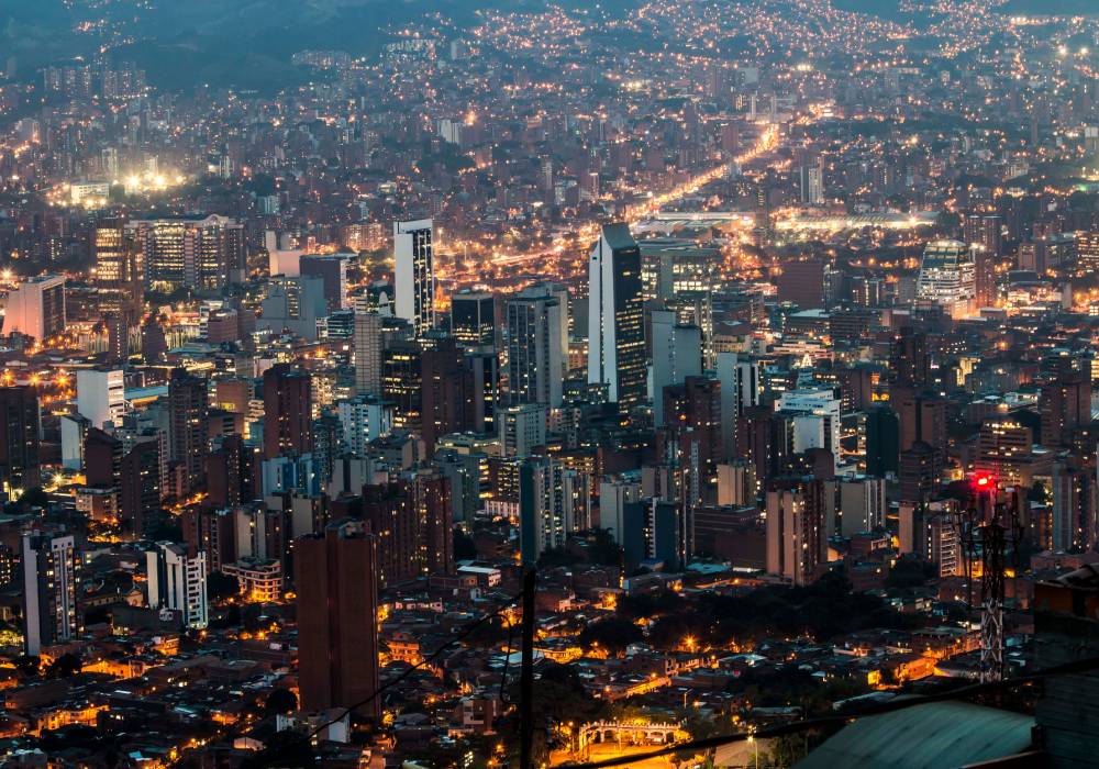 medellin en bus