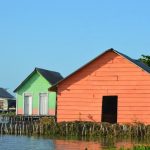 Casas coloridas en Nueva Venecia