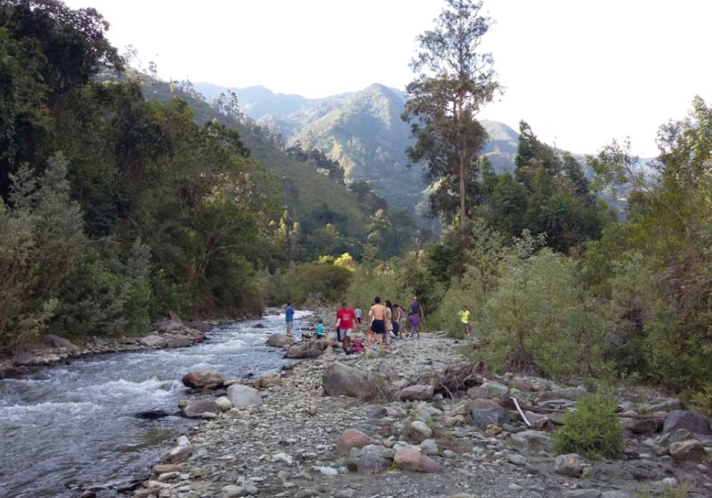 Cañón del río Combeima en Ibagué.