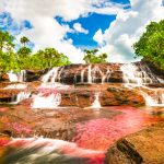 Multicolored,Waterfall,River,In,Colombia,,Cano,Cristales